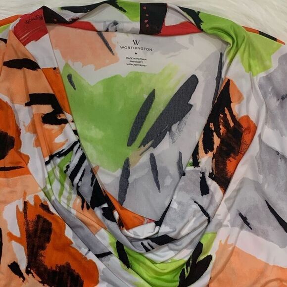 NWOT. Worthington Sleeveless Cowl Neck Top - Picture 3 of 3